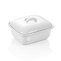 Essentials Butterdose, 14,5 x 12 x 8 cm, Porzellan