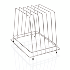 Was Germany Schneidbretthalter für 6 Bretter bis max. 2,5 cm, 29,5 x 23,5 x 27,5 cm, Chromnickelstahl