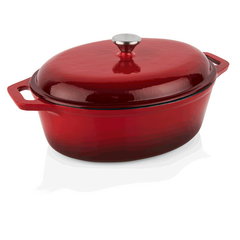 Was Germany Bräter, 33,5 x 26,5 x 11,5 cm, rot, emailliert