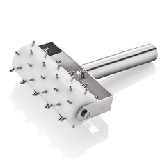 Was Germany Stipproller, mit 0,5 cm langen Stippen, 20,5 x 14 cm, Chromnickelstahl, Kunststoff