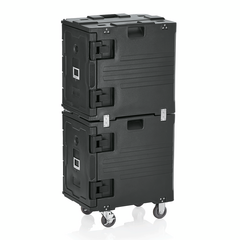 Was Germany Doppelthermotransportbehälter GN 1/1, 10 Einschübe, 68 x 48 x 135 cm, Kunststoff