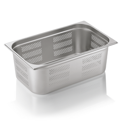 Was Germany GN Behälter GN CORE 1/1-200 mm, Seiten- & Bodenlochung, Chromnickelstahl