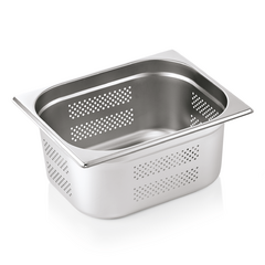 Was Germany GN Behälter GN CORE 1/2-150 mm, Seiten- & Bodenlochung, Chromnickelstahl