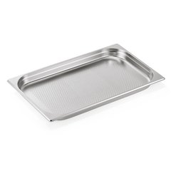 Essentials GN Behälter Set GN 1/1-040 mm, Bodenlochung, Set á 6 Stück, Chromnickelstahl