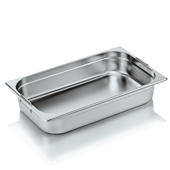 Was Germany GN Behälter GN CORE 1/1-100 mm, mit Fallgriffen, Chromnickelstahl