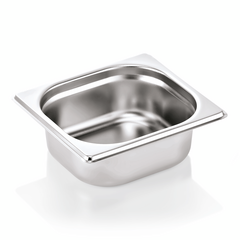 Essentials GN Behälter Set GN 1/6-065 mm, Set á 6 Stück, Chromnickelstahl