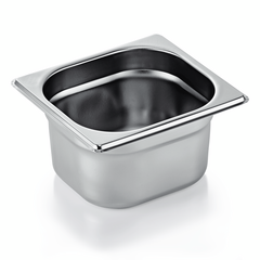 Essentials GN Behälter Set GN 1/6-100 mm, Set á 6 Stück, Chromnickelstahl