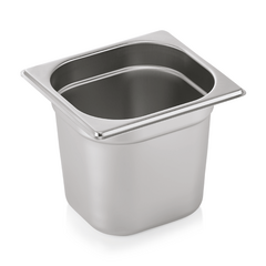 Essentials GN Behälter Set GN 1/6-150 mm, Set á 6 Stück, Chromnickelstahl