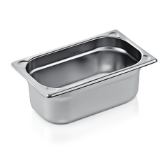 Was Germany GN Behälter GN CORE 1/4-100 mm, mit U-Ecken, Chromnickelstahl