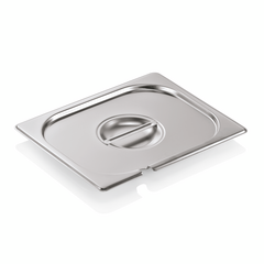 Was Germany GN Deckel GN SELECT 1/2, mit Löffelaussparung, Chromnickelstahl 18/8