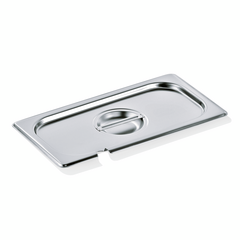 Was Germany GN Deckel GN SELECT 1/3, mit Löffelaussparung, Chromnickelstahl 18/8