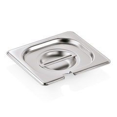 Was Germany GN Deckel GN SELECT 1/6, mit Löffelaussparung, Chromnickelstahl 18/8