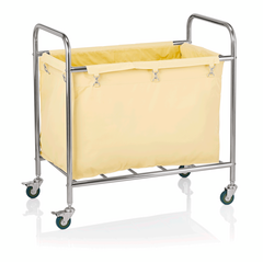 Was Germany Wäschewagen, 90 x 55 x 90 cm, weiß, Edelstahl, verchromt, Nylon