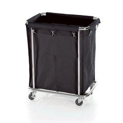 Was Germany Wäschewagen, schwarz , 65 x 45 x 84 cm, verchromt, Nylon