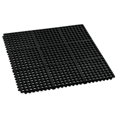 Was Germany Fußbodenmatten System, Klick-System, 90 x 90 x 1 cm, schwarz, Gummi