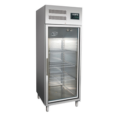 SARO Gewerbekühlschrank, Glastür - 2/1 GN GN 600 TNG
