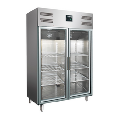 SARO Gewerbekühlschrank, Glastür - 2/1 GN GN 1200 TNG