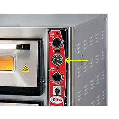 GMG Classic PF 6262 DE-T Pizzaofen Temperaturanzeige