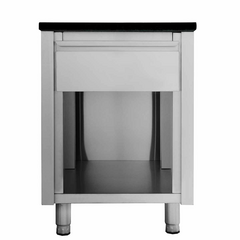 Vaiotec Kassentisch mit Schublade "schwarz", 600 x 820 mm