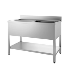 Vaiotec Topline Spültisch / 1 Becken rechts + Abtropffläche, 1200 x 700 mm