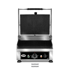 GMG Kontaktgrill KG2525E, gerillt, Grillfläche: Gerillt