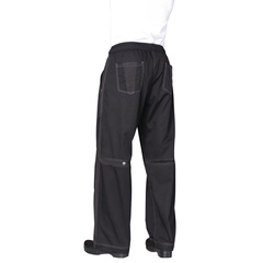 Chef Works Unisex Cool Vent Baggy Chefs Trousers Schwarz L