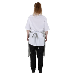 Whites Latzschürze Grau Weiß Metzgerstreifen