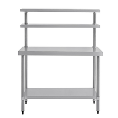 Vogue Arbeitstisch mit Regalboden und Wandregal 120cm