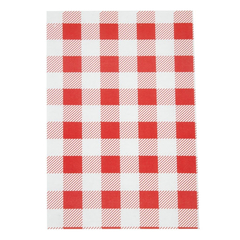 Fettabweisende Papierbögen Rotes Karo 190 x 310mm (200 Stück)