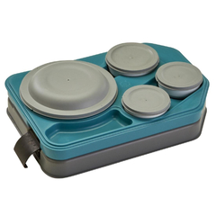 Cambro Tablotherm Isolierte Schale mit Porzellantellern 37 x 53 x 10,5 cm