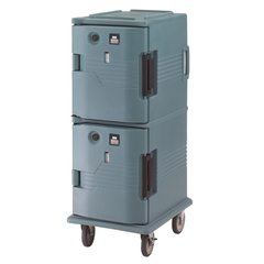 Cambro Ultra Camcart mit beheizten Türen UPCH800 Schieferblau