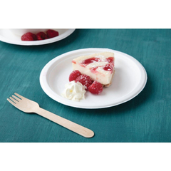 Fiesta Compostable kompostierbare Zuckerrohrteller 17,9cm (50 Stück)