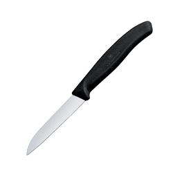 Victorinox Schälmesser mit gerade Klinge 8cm Schwarz