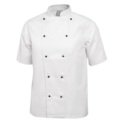 Whites Chicago Kochjacke kurze Ärmel weiß XS