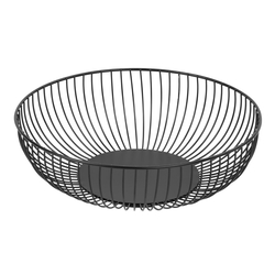 Olympia Wire Food Display Bowl Rund Schwarz 285x85mm