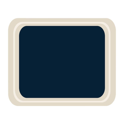 Roltex GN1/2 Serviertablett blau 32,5 x 26,5cm