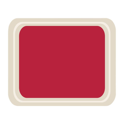 Roltex GN1/2 Serviertablett rot 42 x 32cm