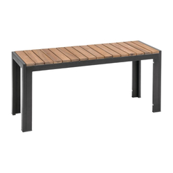 Bolero Stahl- und Akazienholzbänke 100cm (2 Stück)