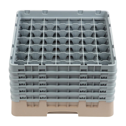Cambro Gläserspülkorb beige mit 49 Fächern max Glashöhe 25,7cm
