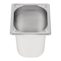 Vogue Strapazierfähiger GN-Behälter 1/6 Edelstahl 200mm