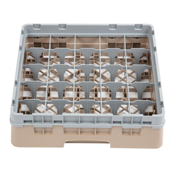 Cambro Gläserspülkorb beige mit 25 Fächern max Glashöhe 9,2cm
