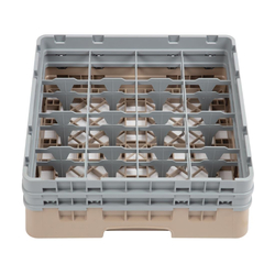 Cambro Gläserspülkorb beige mit 16 Fächern max Glashöhe 13,3cm