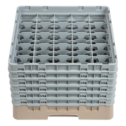 Cambro Gläserspülkorb beige mit 25 Fächern max Glashöhe 29,8cm