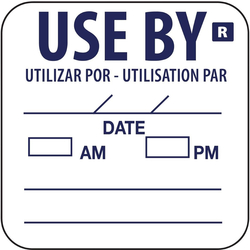Hygiplas Etikett 25mm Use By (1000 Stück)