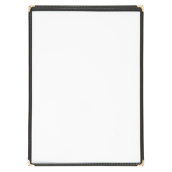 Olympia Speisekartenhülle im amerikanischen Stil Schwarz A4