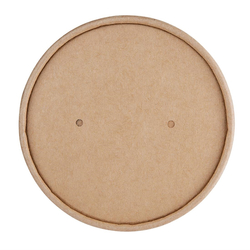 Fiesta Compostable Papierdeckel 11,8cm für Suppenbecher (500 Stück)