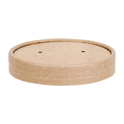 Fiesta Compostable Papierdeckel 11,8cm für Suppenbecher (500 Stück)