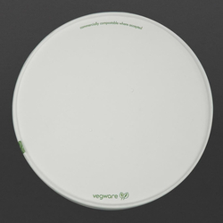 Kompostierbare Deckel der Vegware 185-Serie (300 Stück)