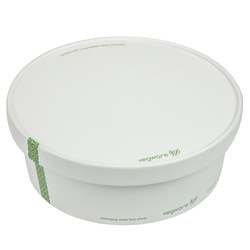 Kompostierbare Deckel der Vegware 185-Serie (300 Stück)