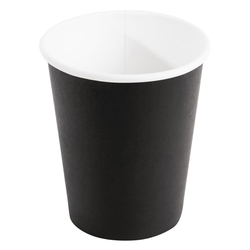 Fiesta Recyclable Coffee To Go Becher 230ml schwarz x1000 (1000 Stück)